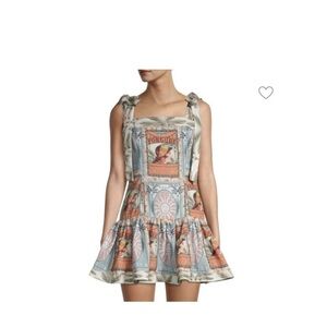 AGUA BENDITA JOAQUINA RUFFLE MINI DRESS Sleeveless SIZE Medium